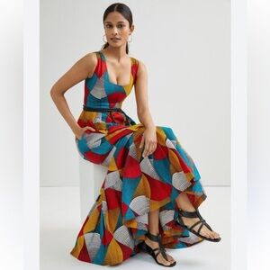 ANTHROPOLOGIE x SIKA Geometric Maxi Dress Exclusive